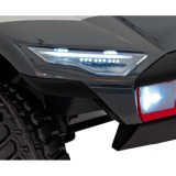 JOKO Elektrické autíčko Audi RSQ E-TRON, penové kolesá, kožené sedadlo, Rádio, čierne