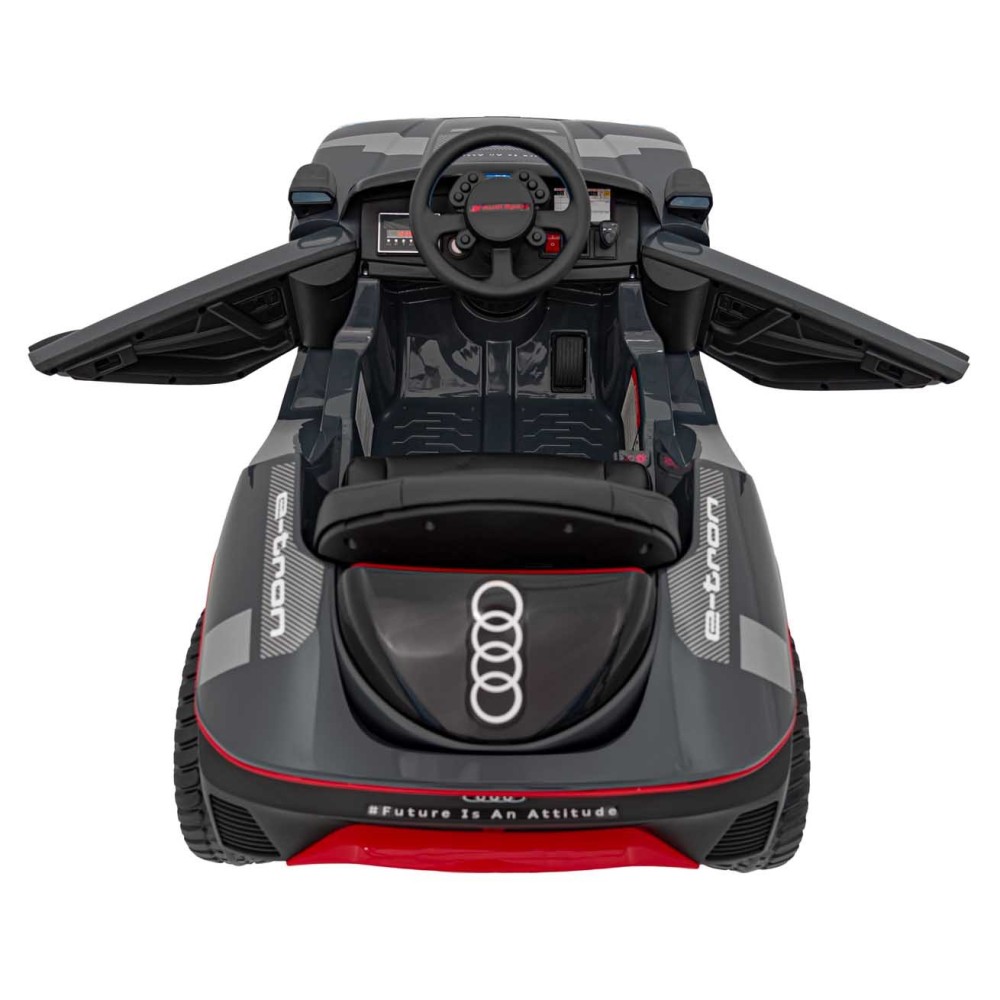 JOKO Elektrické autíčko Audi RSQ E-TRON, penové kolesá, kožené sedadlo, Rádio, čierne