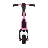 SporTrike Odrážadlo, bicykel Happy Bike 3v1 s Vodiacou tyčou, gumové kolesá, ružové