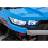 JOKO Elektrické autíčko s Elektricky vyklápacou vlečkou Pick-Up Speed 900, EFEKT Hojdania, kožené sedadlo, 6 kolies, penové kole