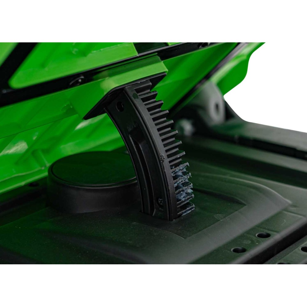 JOKO Elektrické autíčko s Elektricky vyklápacou vlečkou Pick-Up Speed 900, EFEKT Hojdania, kožené sedadlo, 6 kolies, penové kole