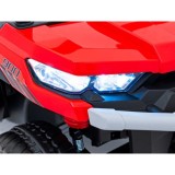 JOKO Elektrické autíčko s Elektricky vyklápacou vlečkou Pick-Up Speed 900, EFEKT Hojdania, kožené sedadlo, 6 kolies, penové kole
