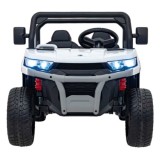 JOKO Elektrické autíčko s Elektricky vyklápacou vlečkou Pick-Up Speed 900, EFEKT Hojdania, kožené sedadlo, 6 kolies, penové kole
