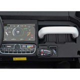 JOKO Elektrické autíčko s Elektricky vyklápacou vlečkou Pick-Up Speed 900, EFEKT Hojdania, kožené sedadlo, 6 kolies, penové kole