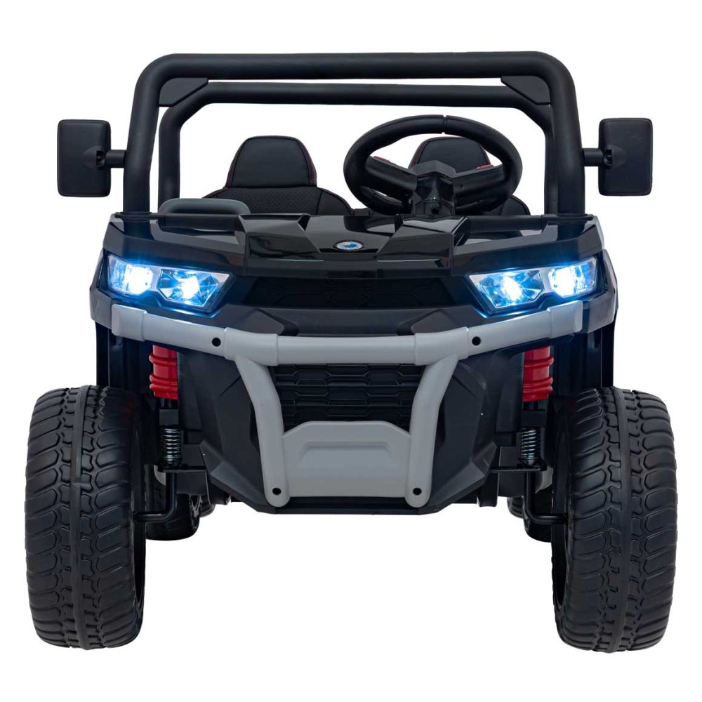 JOKO Elektrické autíčko s Elektricky vyklápacou vlečkou Pick-Up Speed 900, EFEKT Hojdania, kožené sedadlo, 6 kolies, penové kole