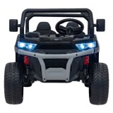 JOKO Elektrické autíčko s Elektricky vyklápacou vlečkou Pick-Up Speed 900, EFEKT Hojdania, kožené sedadlo, 6 kolies, penové kole