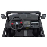 JOKO Elektrické autíčko s Elektricky vyklápacou vlečkou Pick-Up Speed 900, EFEKT Hojdania, kožené sedadlo, 6 kolies, penové kole