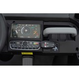 JOKO Elektrické autíčko s Elektricky vyklápacou vlečkou Pick-Up Speed 900, EFEKT Hojdania, kožené sedadlo, 6 kolies, penové kole