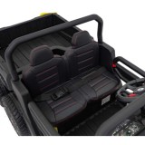 JOKO Elektrické autíčko s Elektricky vyklápacou vlečkou Pick-Up Speed 900, EFEKT Hojdania, kožené sedadlo, 6 kolies, penové kole