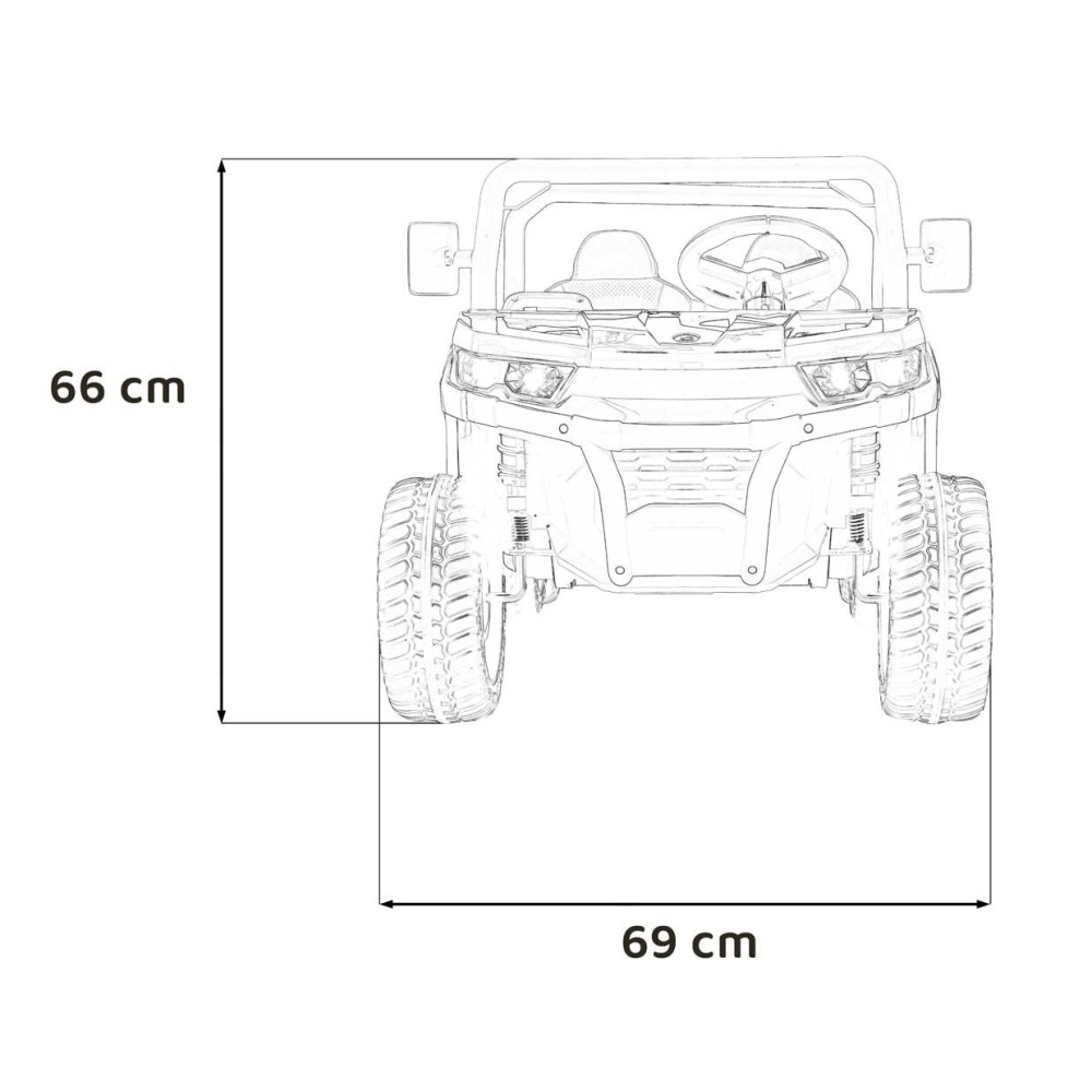 JOKO Elektrické autíčko s Elektricky vyklápacou vlečkou Pick-Up Speed 900, EFEKT Hojdania, kožené sedadlo, 6 kolies, penové kole
