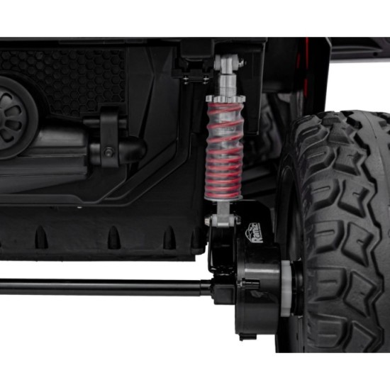 JOKO Elektrické Autíčko Buggy Clash STRONG 4x4 300W 24V, penové kolesá, Dvojmiestne kožené sedadlo, Nosnosť 60kg, čierne