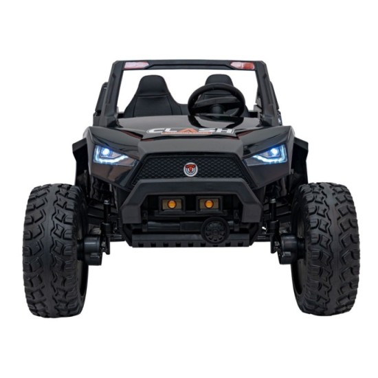 JOKO Elektrické Autíčko Buggy Clash STRONG 4x4 300W 24V, penové kolesá, Dvojmiestne kožené sedadlo, Nosnosť 60kg, čierne