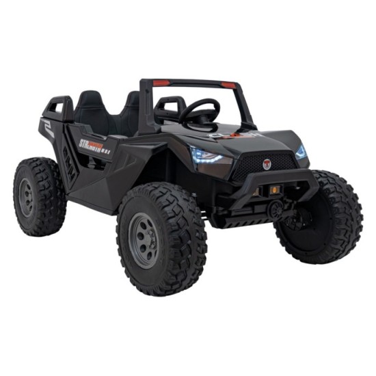 JOKO Elektrické Autíčko Buggy Clash STRONG 4x4 300W 24V, penové kolesá, Dvojmiestne kožené sedadlo, Nosnosť 60kg, čierne