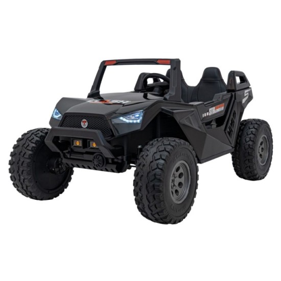 JOKO Elektrické Autíčko Buggy Clash STRONG 4x4 300W 24V, penové kolesá, Dvojmiestne kožené sedadlo, Nosnosť 60kg, čierne