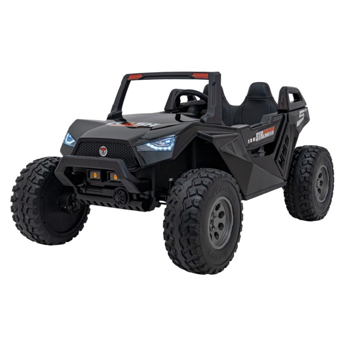JOKO Elektrické Autíčko Buggy Clash STRONG 4x4 300W 24V, penové kolesá, Dvojmiestne kožené sedadlo, Nosnosť 60kg, čierne