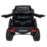 JOKO Elektrické Autíčko Buggy Clash STRONG 4x4 300W 24V, penové kolesá, Dvojmiestne kožené sedadlo, Nosnosť 60kg, čierne