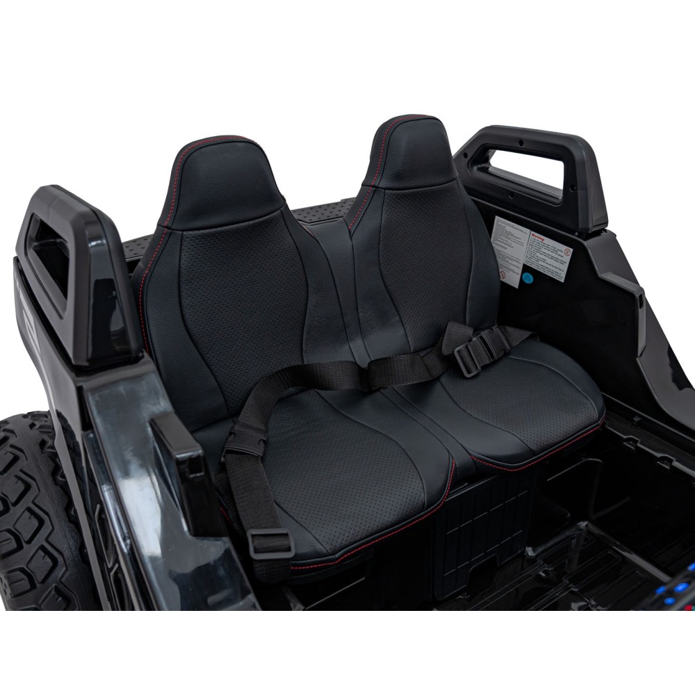JOKO Elektrické Autíčko Buggy Clash STRONG 4x4 300W 24V, penové kolesá, Dvojmiestne kožené sedadlo, Nosnosť 60kg, čierne