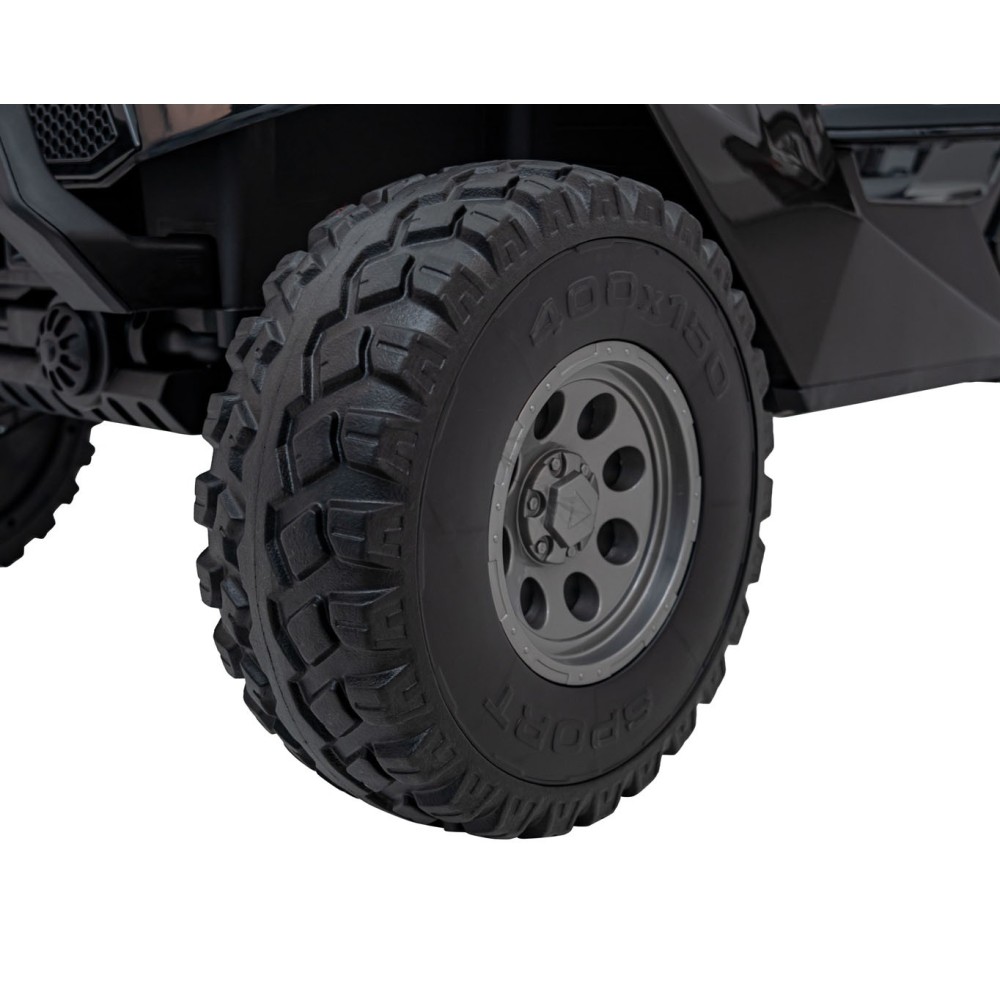 JOKO Elektrické Autíčko Buggy Clash STRONG 4x4 300W 24V, penové kolesá, Dvojmiestne kožené sedadlo, Nosnosť 60kg, čierne