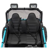 JOKO Elektrické autíčko Buggy FASTER 2x150W, DVOJMIESTNE kožené sedadlo, nosnosť 60kg, penové kolesá, FM rádio, modré
