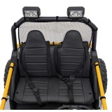 JOKO Elektrické autíčko Buggy FASTER 2x150W, DVOJMIESTNE kožené sedadlo, nosnosť 60kg, penové kolesá, FM rádio, žlté