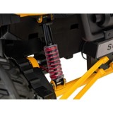 JOKO Elektrické autíčko Buggy FASTER 2x150W, DVOJMIESTNE kožené sedadlo, nosnosť 60kg, penové kolesá, FM rádio, žlté