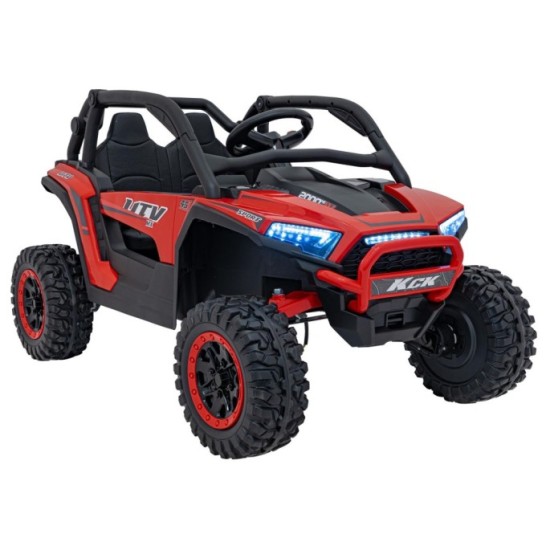 JOKO Elektrické autíčko Buggy KCK 4x50W 24V, kožené sedadlo, penové kolesá, červené