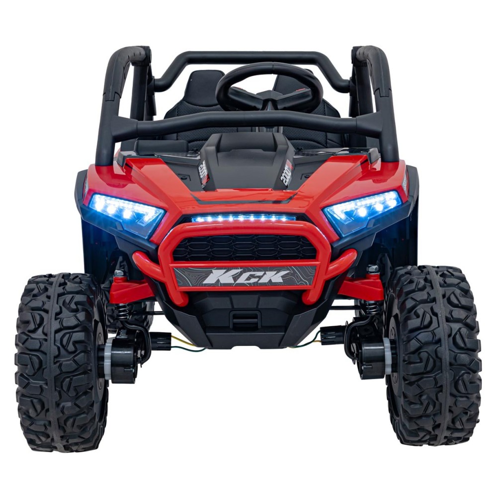 JOKO Elektrické autíčko Buggy KCK 4x50W 24V, kožené sedadlo, penové kolesá, červené