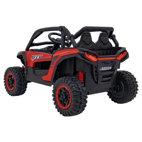 JOKO Elektrické autíčko Buggy KCK 4x50W 24V, kožené sedadlo, penové kolesá, červené