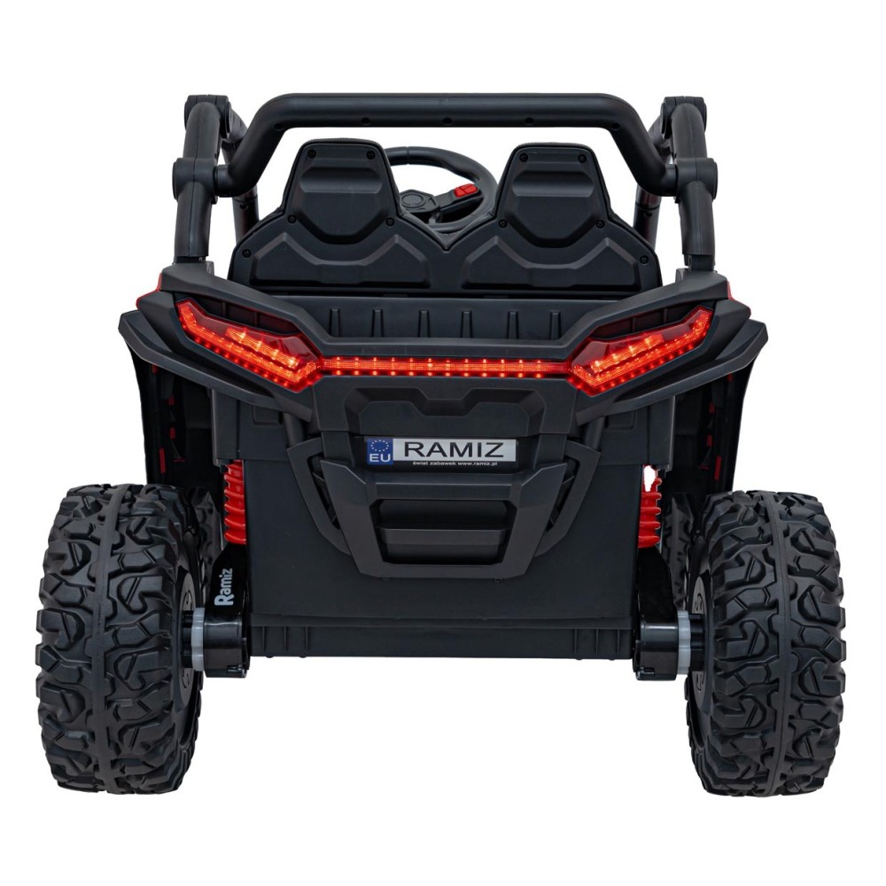 JOKO Elektrické autíčko Buggy KCK 4x50W 24V, kožené sedadlo, penové kolesá, červené