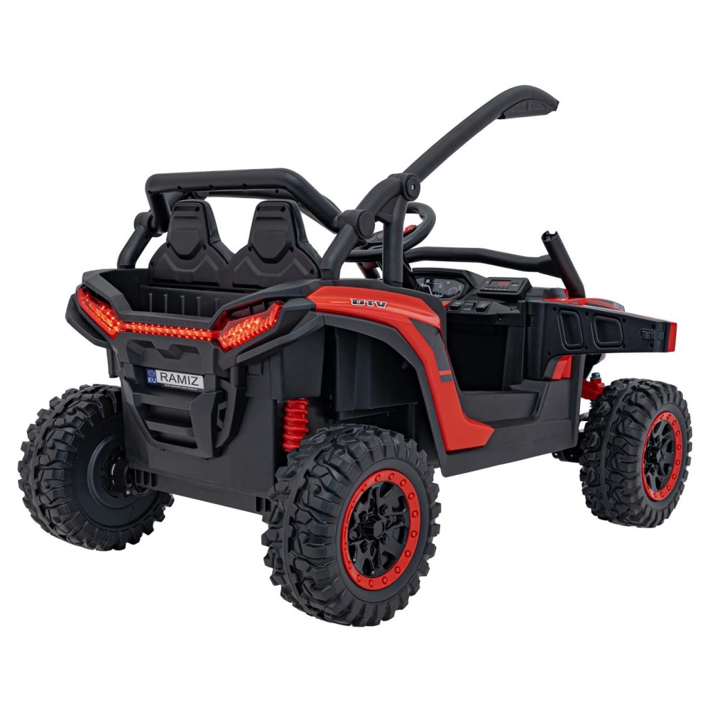 JOKO Elektrické autíčko Buggy KCK 4x50W 24V, kožené sedadlo, penové kolesá, červené