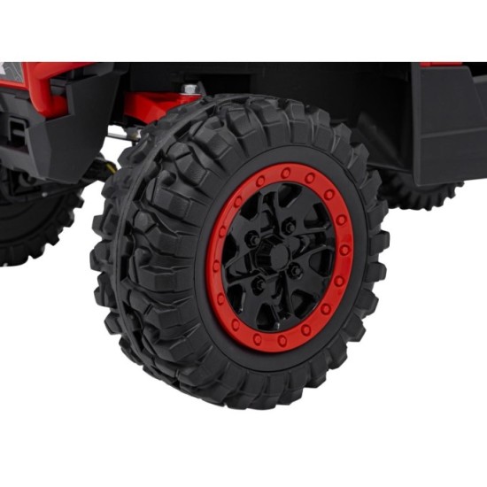 JOKO Elektrické autíčko Buggy KCK 4x50W 24V, kožené sedadlo, penové kolesá, červené