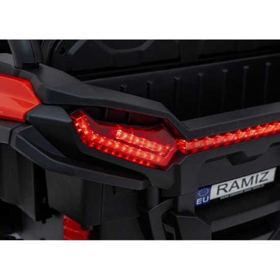 JOKO Elektrické autíčko Buggy KCK 4x50W 24V, kožené sedadlo, penové kolesá, červené