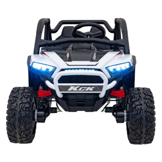 JOKO Elektrické autíčko Buggy KCK 4x50W 24V, kožené sedadlo, penové kolesá, nosnosť 50kg, biele