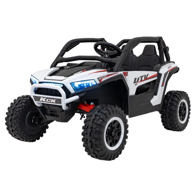 JOKO Elektrické autíčko Buggy KCK 4x50W 24V, kožené sedadlo, penové kolesá, nosnosť 50kg, biele