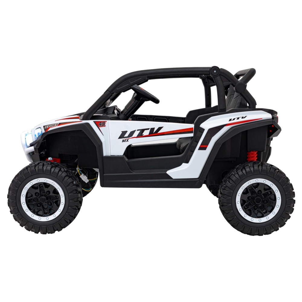 JOKO Elektrické autíčko Buggy KCK 4x50W 24V, kožené sedadlo, penové kolesá, nosnosť 50kg, biele