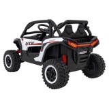 JOKO Elektrické autíčko Buggy KCK 4x50W 24V, kožené sedadlo, penové kolesá, nosnosť 50kg, biele