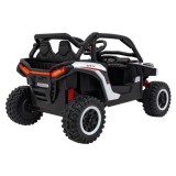 JOKO Elektrické autíčko Buggy KCK 4x50W 24V, kožené sedadlo, penové kolesá, nosnosť 50kg, biele