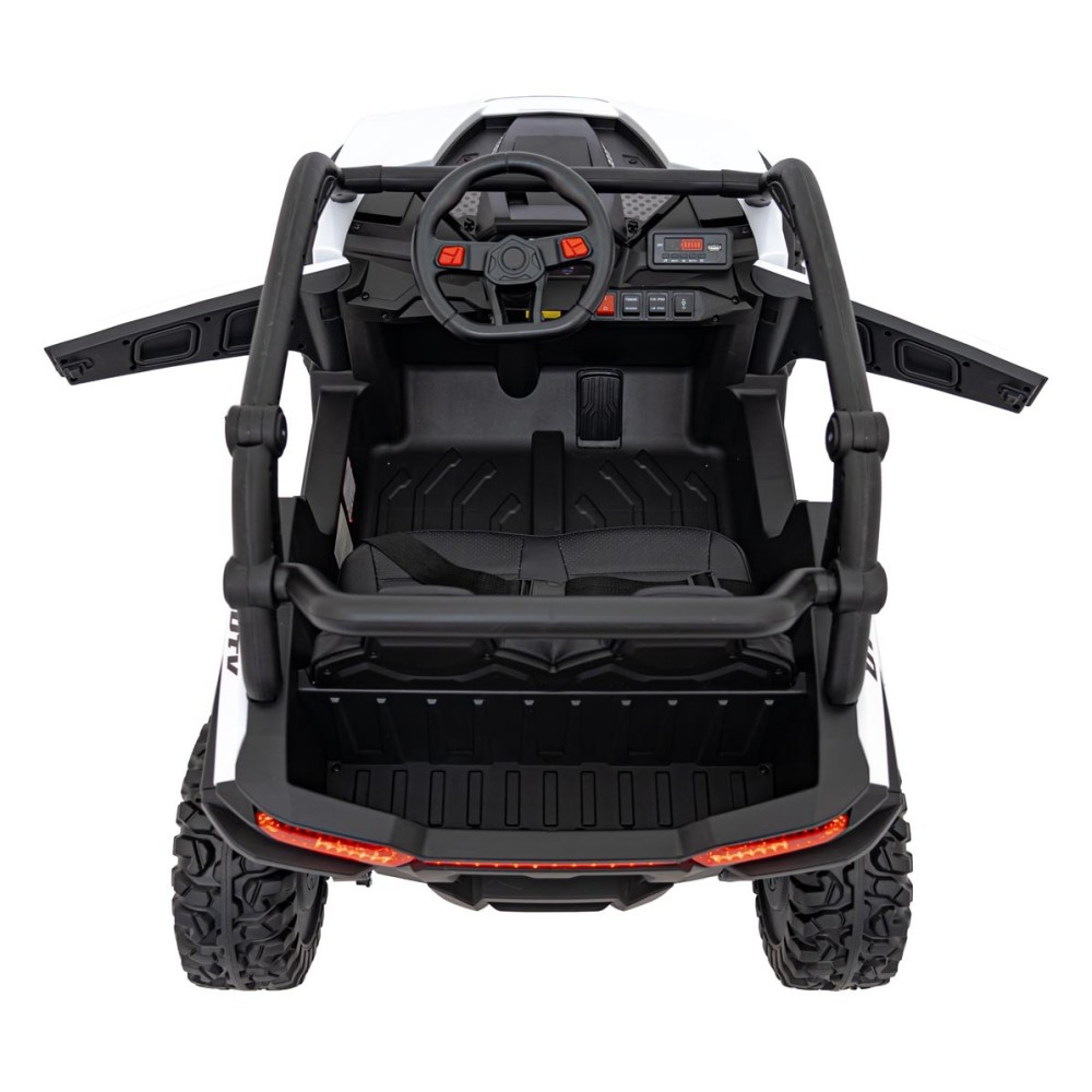 JOKO Elektrické autíčko Buggy KCK 4x50W 24V, kožené sedadlo, penové kolesá, nosnosť 50kg, biele