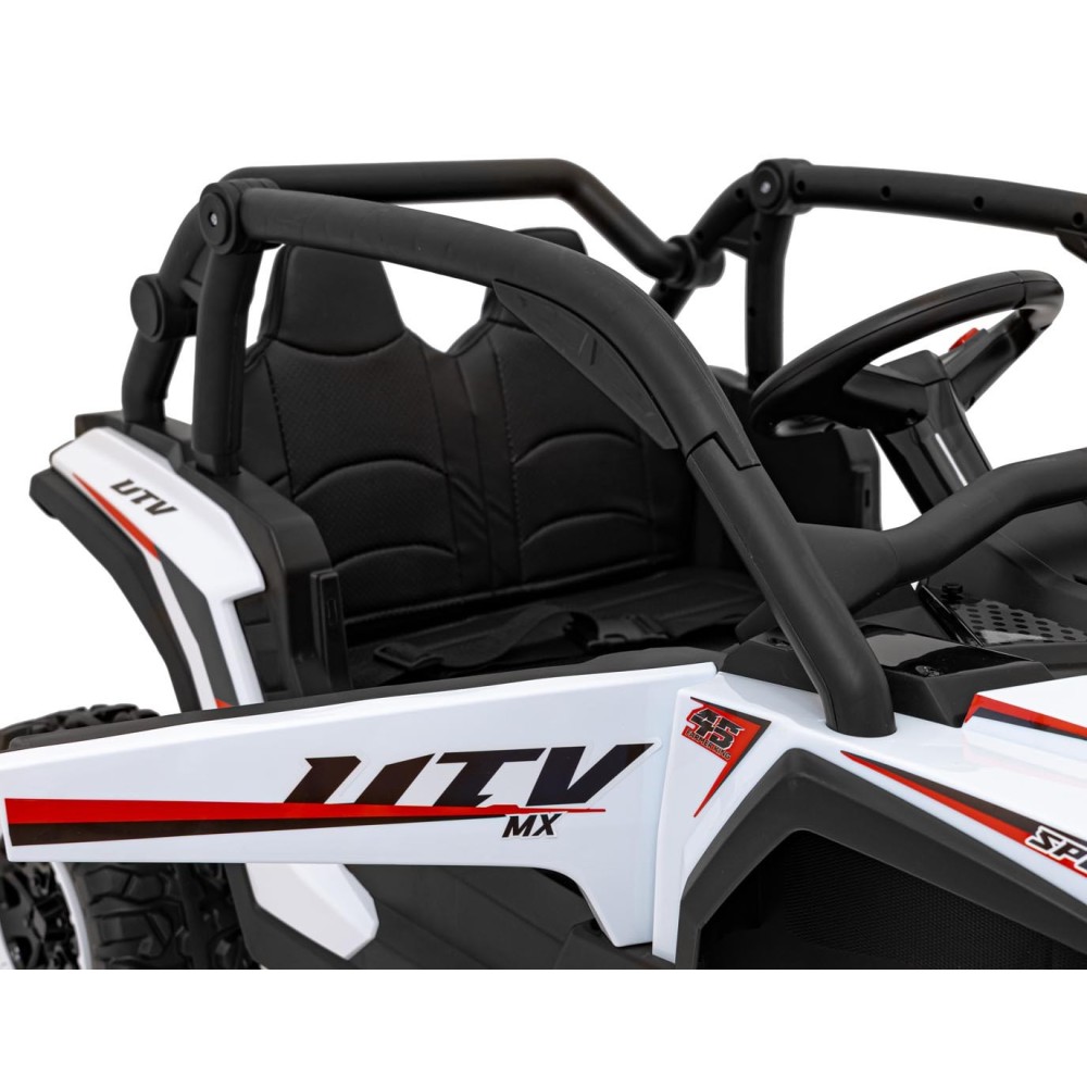 JOKO Elektrické autíčko Buggy KCK 4x50W 24V, kožené sedadlo, penové kolesá, nosnosť 50kg, biele