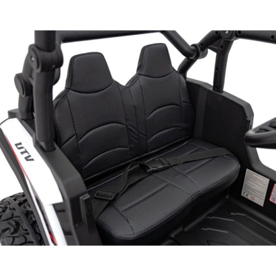 JOKO Elektrické autíčko Buggy KCK 4x50W 24V, kožené sedadlo, penové kolesá, nosnosť 50kg, biele