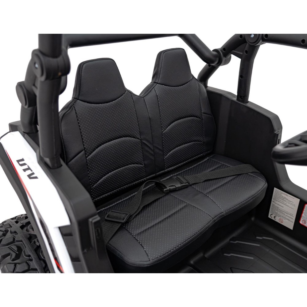JOKO Elektrické autíčko Buggy KCK 4x50W 24V, kožené sedadlo, penové kolesá, nosnosť 50kg, biele
