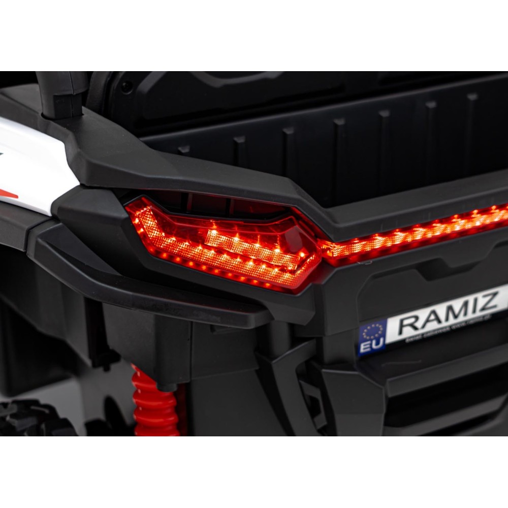 JOKO Elektrické autíčko Buggy KCK 4x50W 24V, kožené sedadlo, penové kolesá, nosnosť 50kg, biele