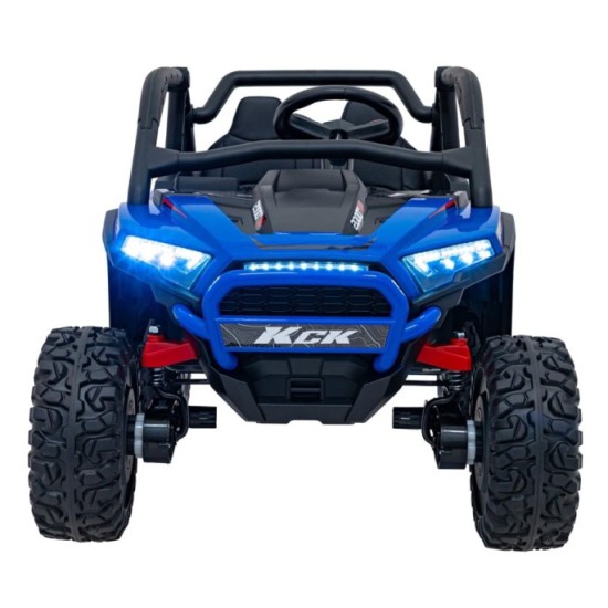 JOKO Elektrické autíčko Buggy KCK 4x50W 24V, kožené sedadlo, penové kolesá, nosnosť 50kg, modré