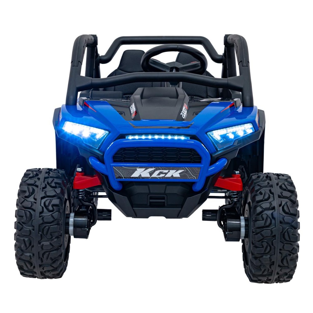 JOKO Elektrické autíčko Buggy KCK 4x50W 24V, kožené sedadlo, penové kolesá, nosnosť 50kg, modré