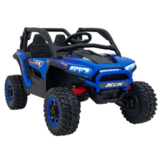 JOKO Elektrické autíčko Buggy KCK 4x50W 24V, kožené sedadlo, penové kolesá, nosnosť 50kg, modré