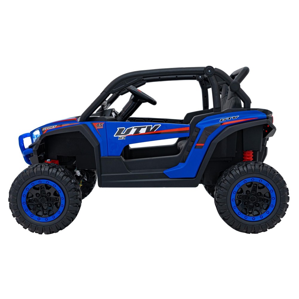 JOKO Elektrické autíčko Buggy KCK 4x50W 24V, kožené sedadlo, penové kolesá, nosnosť 50kg, modré