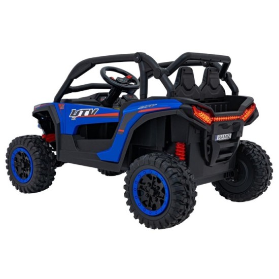 JOKO Elektrické autíčko Buggy KCK 4x50W 24V, kožené sedadlo, penové kolesá, nosnosť 50kg, modré