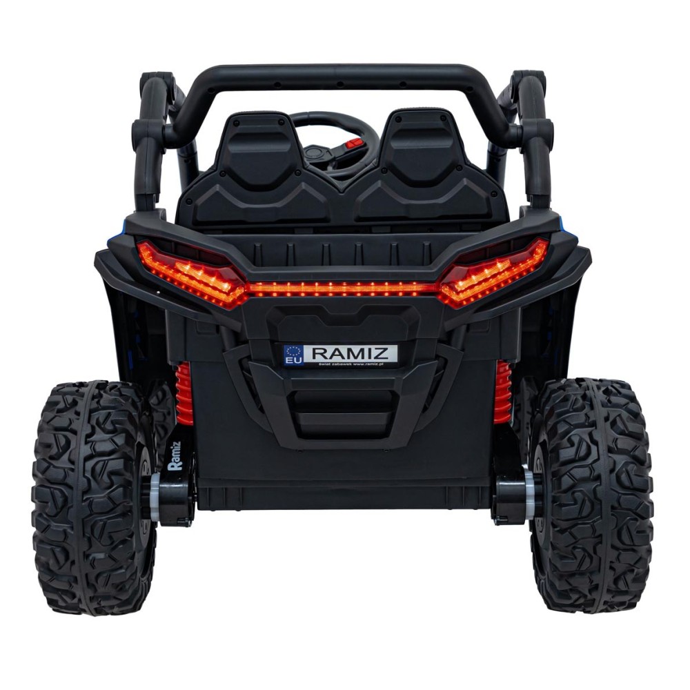JOKO Elektrické autíčko Buggy KCK 4x50W 24V, kožené sedadlo, penové kolesá, nosnosť 50kg, modré