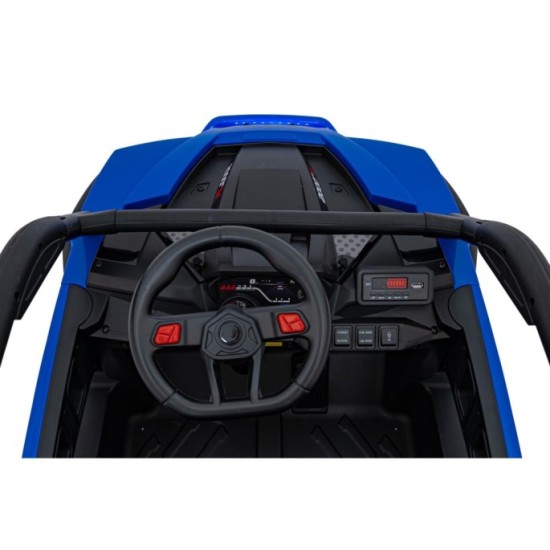 JOKO Elektrické autíčko Buggy KCK 4x50W 24V, kožené sedadlo, penové kolesá, nosnosť 50kg, modré