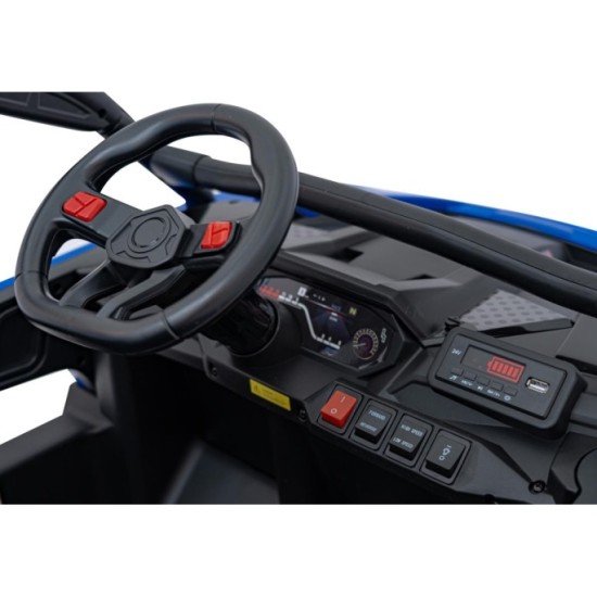JOKO Elektrické autíčko Buggy KCK 4x50W 24V, kožené sedadlo, penové kolesá, nosnosť 50kg, modré